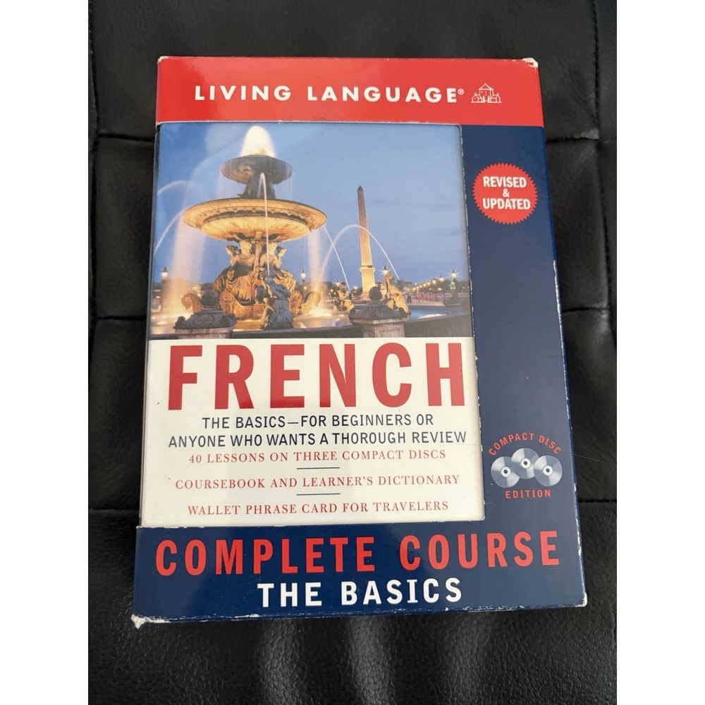 French by Living Language 2005 Audio 3 CD Coursebook Learner Dictionary Set